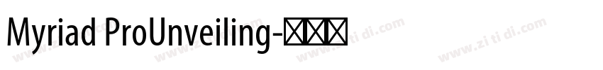 Myriad ProUnveiling字体转换